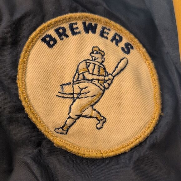 Milwaukee Brewers baseball 70s vintage jacket size 14 youth - Picture 4 of 7